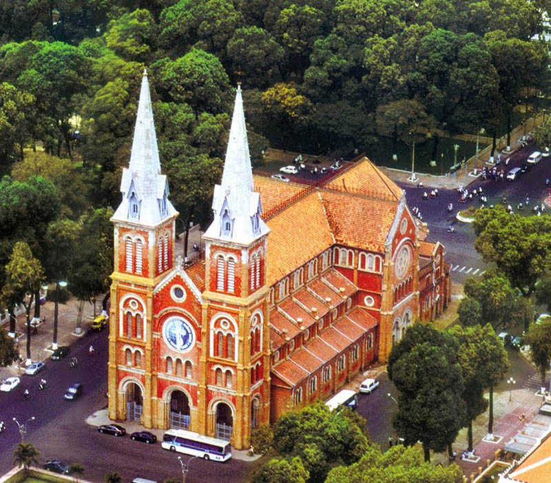 Notre Dame Cathedral, the most famous tourist destination in Saigon